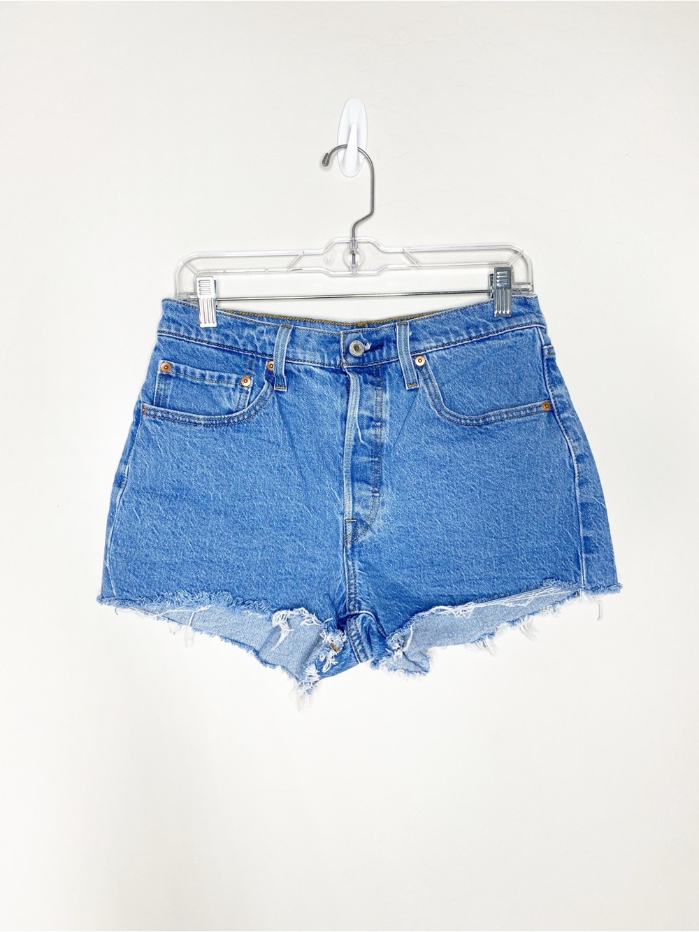 Levi’s 501 Original High Rise Denim Shorts Size 30
